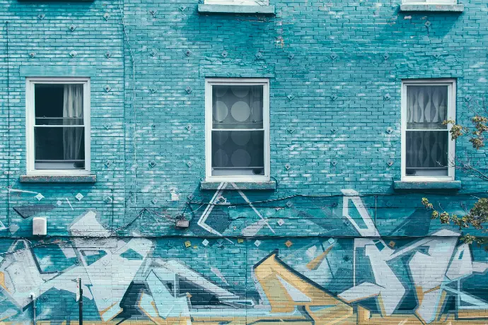 blue wall paint