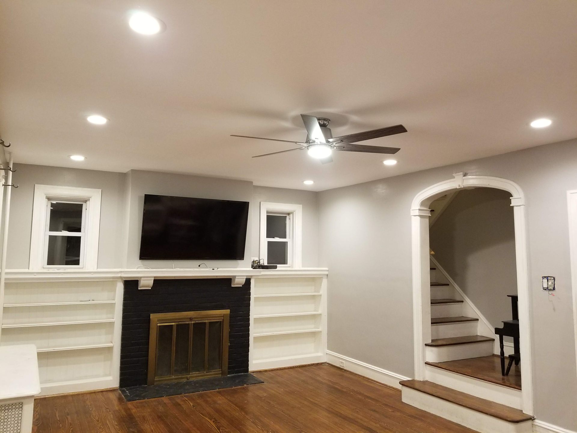 living room paint, lights, hardwood roslyn pa